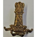 The 11th (Prince Albert's Own) Hussars WWI Cap badge (Brass, lugs) K&K: 766