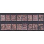 Great Britain - 1870 ½d Rose-Red used range (some very fine), SG48-49. Plate 3 (PT); Plate 4 (LD),