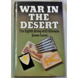 War in the Desert by James Lucus" 1982 including a types copy extract from "The Daily Telegraph 16th