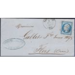 France 1859 Bar-Le-Due/Flers TPO x 3, fine 4 margins.