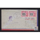 Fiji 1941 14th First Transpacific Air Mail, Suka to USA. h/a