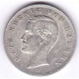 Germany (Bavaria) 1906D 2 Mark BUNC, KM 913, choice