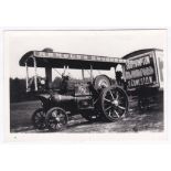 Steam Engines-Arnolds Amusements-Southampton, Blandford and Cowes, T.O.W post cards, five photo of