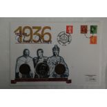 Great Britain 1996-1936 - Year of the Three Kings stamp and coin cover with special handstamp and