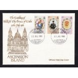 Ascension-Island 1981 22nd July Royal Wedding FDC u/a