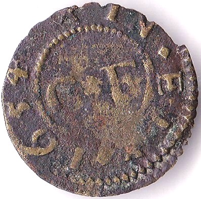 Token (1654) Farthing Token, Cornelius Fuller, Haberdashers' Arms, Fine - Image 2 of 3