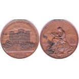 Germany (14 Sept) 1881 Bronze medallion, 55mm, impressive sculpture, Naval - Die Deutscher