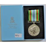 Ebola medal for Service in West Africa, boxed unnamed replacement.