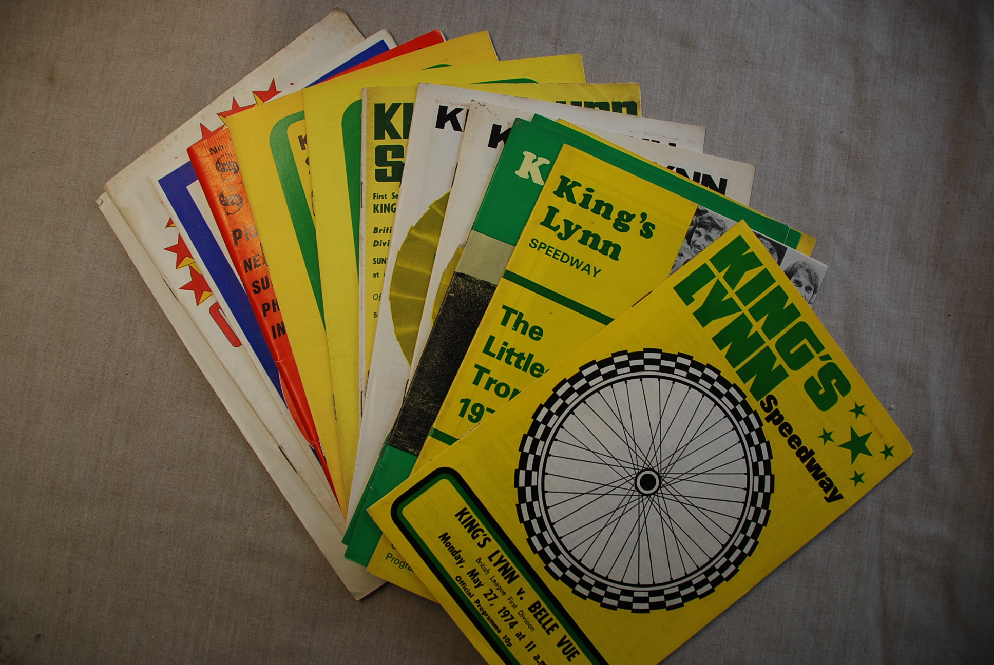 Speedway programmes-1960's to 1970's, Kings Lynn-in very good condition.