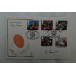 Great Britain 1995 (Oct 3rd) Rugby League Centenary FDC, Salford Rugby League Club handstamp,