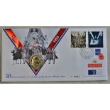 Great Britain 1995 WWII Victory 50th Anniversary £2 Coin and Stamp cover - Royal Mint, Royal Mail