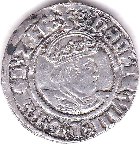 Henry VIII (1509-47) Halfgroat - Canterbury. T.C. Each side of the shield (Archbishop Cranmer) mm, - Image 3 of 3