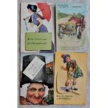 Noverity Pull out postcards-Bristol Culler coats, Inverness and Hollywell, attractive colourful lot,