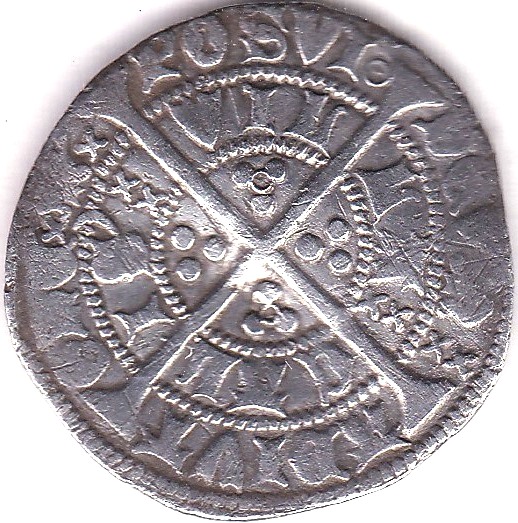 Henry VI (First Reign 1422-61) Annulet issue (1422-30) Halfgroat of Calais-Annulets either side of - Image 3 of 3