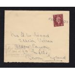 Bermuda/Paquebet/WWII 1939(6th Nov) Pacific Steam Navigation Company envelope to Devon with GB 1.1/