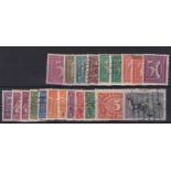 Germany 1921, 1923 definitive's mint and used selection of 16 values, cat value £57