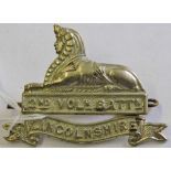 Lincolnshire Regt, 2nd Vol BN cap badge.