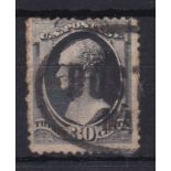 U.S.A. 1873 30 Cents, SG 167 used, Cat value £130