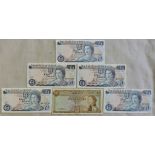 Jersey 1963-10/-,P7,AVF,1976, £1-P11a(2)P11b(3) EF/AUNC(6)