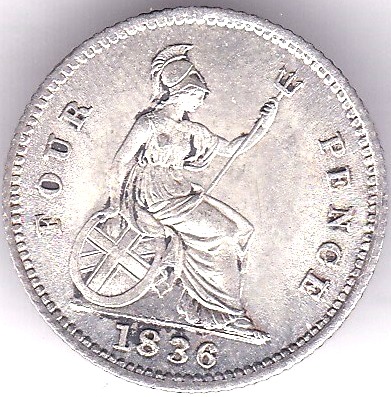 William IV (1836) Groat, EF - Image 2 of 3