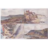 Artist - 1905 Robin Hoods Bay - Four postcards by J. Ulric Walmsley (4)