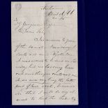 Letter - Dated 16th April 1866 Apologising for being unable to make a delivery on a certain date.