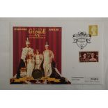 Great Britain 1997 Diamond Jubilee King George VI Coronation stamp and coin cover, used