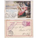 Austrian Levant 1899-Jerusalem to Berlin, 20 para used with 25/12 Christmas Day date stamp and 24.