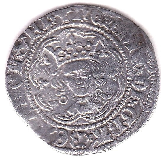 Henry VI (First Reign 1422-61) Annulet issue (1422-30) Halfgroat of Calais-Annulets either side of - Image 2 of 3