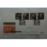 Great Britain 1992 Tennyson Set, Grange de Lings h/s, signed by Margaret Drabble, CBE