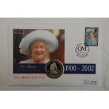 Great Britain 2002 The Queen Mother Memoriam Windsor Stamp and Ascension Island Crown size fifty