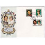 Aitutaki 1981-10th June FDC Royal Wedding First Day Cover u/a