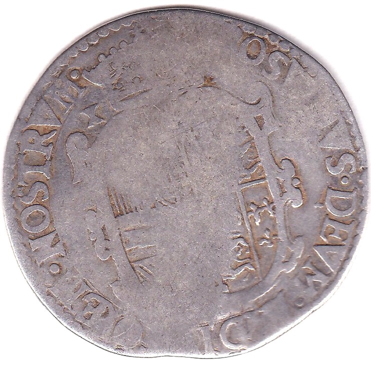 Philp and Mary (1554-58) Shilling, dated 155? Spink 2500 about fair creased. Spink 2500 so the - Image 2 of 3