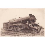 Railway Fine RP-station(Ardley?) L.N.E.R Empress of India, author 1080, and 'King Arthur' an