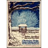 Four Ways To Wish You Well Poster Xmas 1938, C.Berkley, Phillis, Stephen & Shirley Jane Way, 923