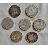 Great Britain Sixpence range 1816, 1819, 1902, 1907, 1908,1909 and 1910, fine some better (7)