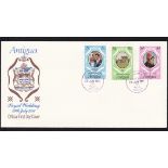 Antigua 1981-23rd June FDC Royal Wedding u/a