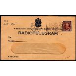 Canada - 1936 Radio telegram ENV Used with Vancouver Golden Jubilee slogan.