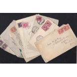 Egypt 1920s/40's bake 6 envs and 2 fronts to UK