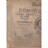 Dominion of Canada Supplement' May 22, 1939 as published by The 'Daily Telegraph', "Canada Surveys