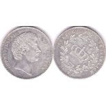 Germany (Bavaria) 1826 Thaler (Krone) KM 723, GEF/AUNC, a rare coin