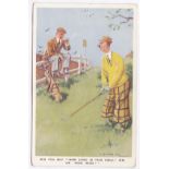 Golf - comic Card by L.B. Martin