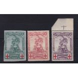 Belgium 1914 Red Cross SG 152-153 mint, cat value £43