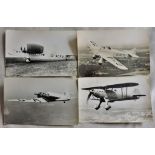 Aviation Real Photo Postcards - Chilton SWI-in-flight, Air Speed Envoy-fine, Hanker Fury In