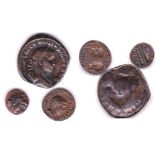 Roman and Greek copies - a copy of a sestertius of Volusian, and electrotype copy in copper of a