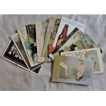 Mixed small lot of nice early cards-Huiness, 200+ other animals, fire service etc(15)