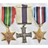 Medals including: The Arctic Star, The Pacific Star and a good copy of The Military Cross.