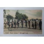 South Africa (Transvaal) 1909 Postcard 'Mining Boys' arrivals on The Rand - Pub: Hallis, used