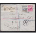 Barbados 1900 envelope Registered to England, 3d rate an attractive cover