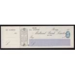 Midland Bank Ltd. Brigg, Mint Order with C/F BO 9/3/27. Black in White and Blue. Vig: List of